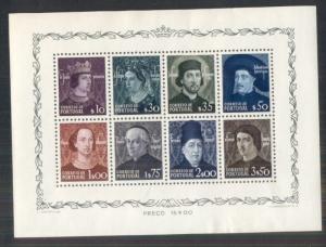 PORTUGAL #701a, Souvenir sheet of 8, og, NH, VF, Scott $80.00
