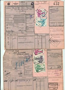 Belgium 1960s Railway Parcel Revenue Documents x 27 (ZZ1522