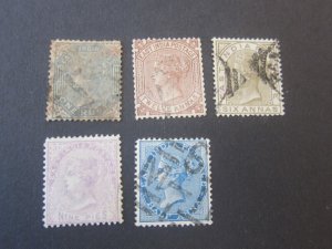 India 1873 Sc 31-5 set FU