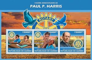 Paul Harris Rotary Club Guinea MNH stamp set