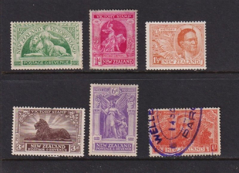 New Zealand - #165-170, complete set, cat. $ 110.50