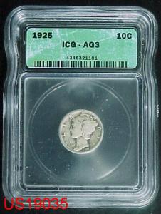 1925 MERCURY DIME ICG AG-3