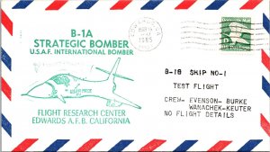 3.15.1985 - B-1A Strategic Bomber / B18 Ship #1 - Edwards, CA - F38712