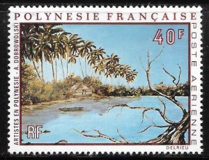 French Polynesia - Scott #C79 Palms on Shore F VF MNH - SCV=$11.00