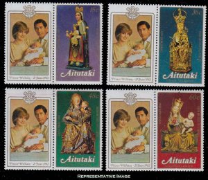 Aitutaki Scott 271-274 Mint never hinged.