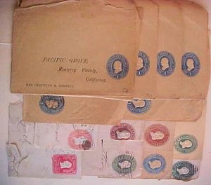 US  ENTIRES & WRAPPERS x15 TO 1909