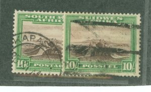 South West Africa #119a-b Used Single