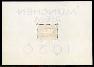Germany 1937 Sc #B105, Michel Block 10 Mint Original Gum Never Hinged Pristine ⚡