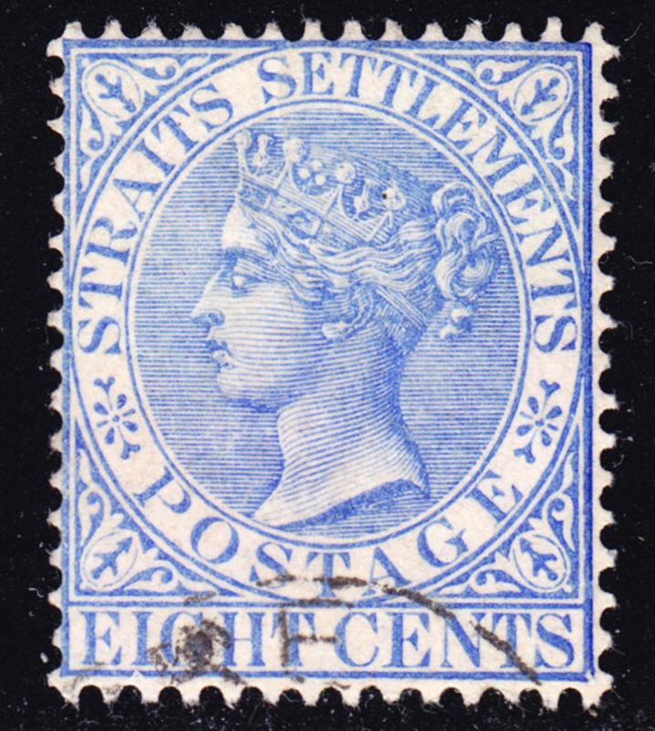 Malaya Straits Settlements Scott 50  wtmk CA  F to VF used.