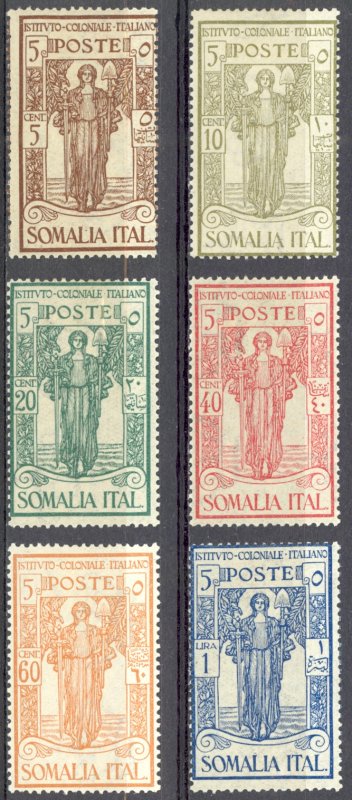 Somalia Sc# B11-B16 MH 1926 Colonial Institute Semi Postal Overprint