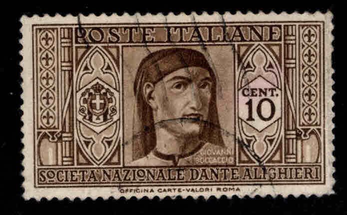 Italy Scott 228 Used  Giovanni Boccaccio stamp