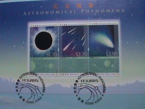 HONG KONG -2015- ASTRONOMICAL PHENOMENA-SPACE MNH FDC VF WE SHIP TO WORLDWIDE