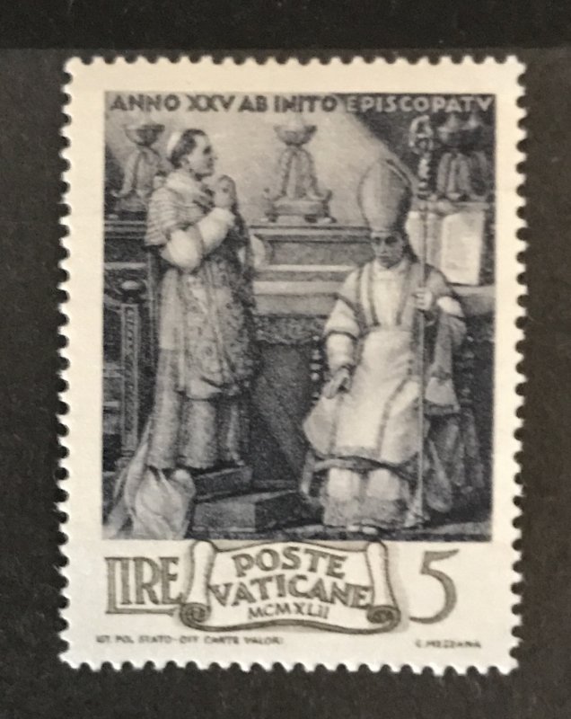 Vatican City 1942 #83, Unused/MH, CV $.35