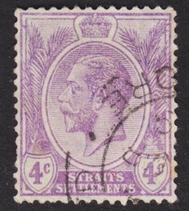 Malaya Straits Settlements Scott 184 wtmk multi script F+ used.