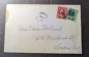 1917 Canada Folded Letter Cover Brediton to London Ontario