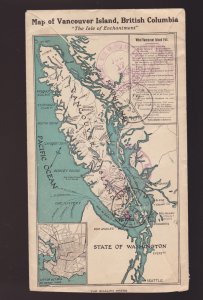 CANADA post mark VICTORIA BC map illustrated cover 1933 registered