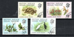 British Indian Ocean Territory 1971 Aldabra Nature Reserve set  SG 36-39  FU CDS