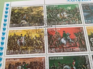 Equatorial Guinea Napoleon French Emperor 1769 - 1821 stamps sheet R49533