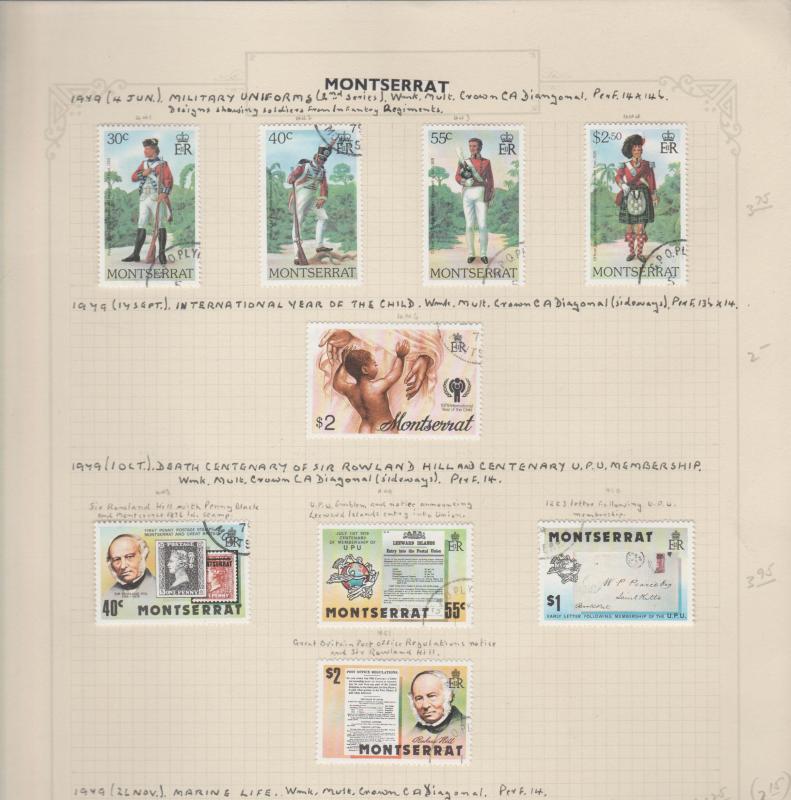 Montserrat Used Stamp Collection