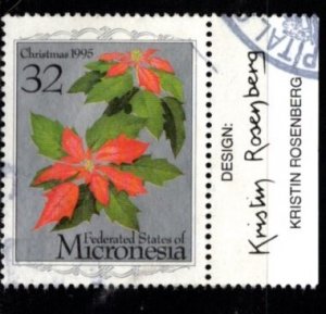 Micronesia - #234  Christmas 1995 Poinsetta - Used