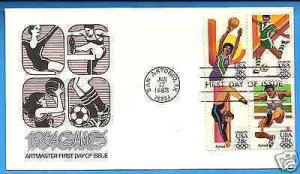 C104a  OLYMPICS AIRMAIL 28c BLK/4 1983, U/A ARTMASTER  FI...