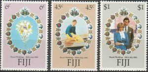 Fiji, #442-444 Unused From 1981,  CV-$2.10