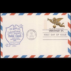U.S.A. 1975 - Stamped Postal Card - Bicentennial Era