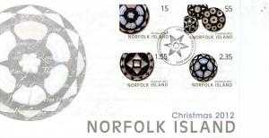 Norfolk Island 2012 FDC Christmas 4v Set Cover Stamps