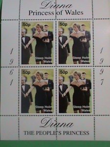 WALES STAMP-1997-DIANA- PRINCESS OF WALES -THE PEOPLE'S PRINCESS-MINT-NH  S/S