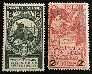 Italy Scott# 126-127 Unused VF NH Lot of 2 Cat $10.00