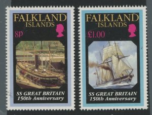 Falkland Islands #582-583 Mint (NH) Single (Complete Set)