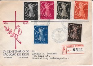 Portugal # 721-726, St. John of God, Registered First Day Cover