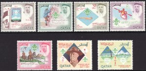 1967 Qatar Boy Scouts complete set (7) MNH Sc# 125 / 125 A-F CV $25.75