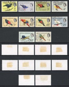 British Honduras SG202/212 QEII 1962 Part Set of 10 Used