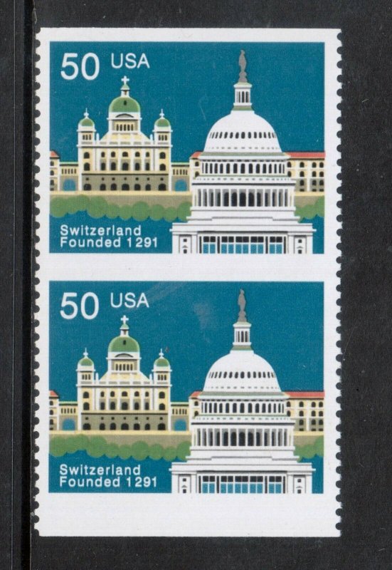 USA #2532a Extra Fine Never Hinged Imperf Pair