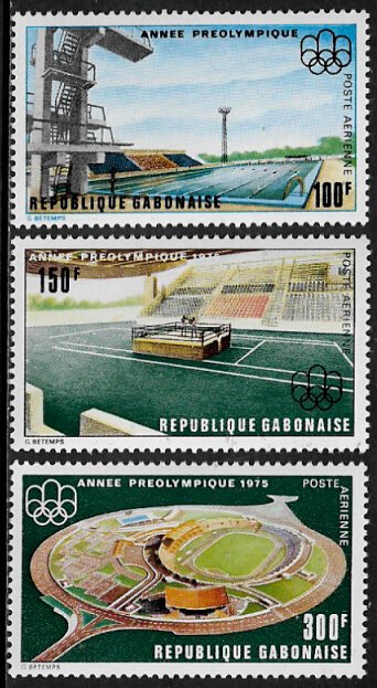 Gabon #C166-8 MNH Set - Olympics