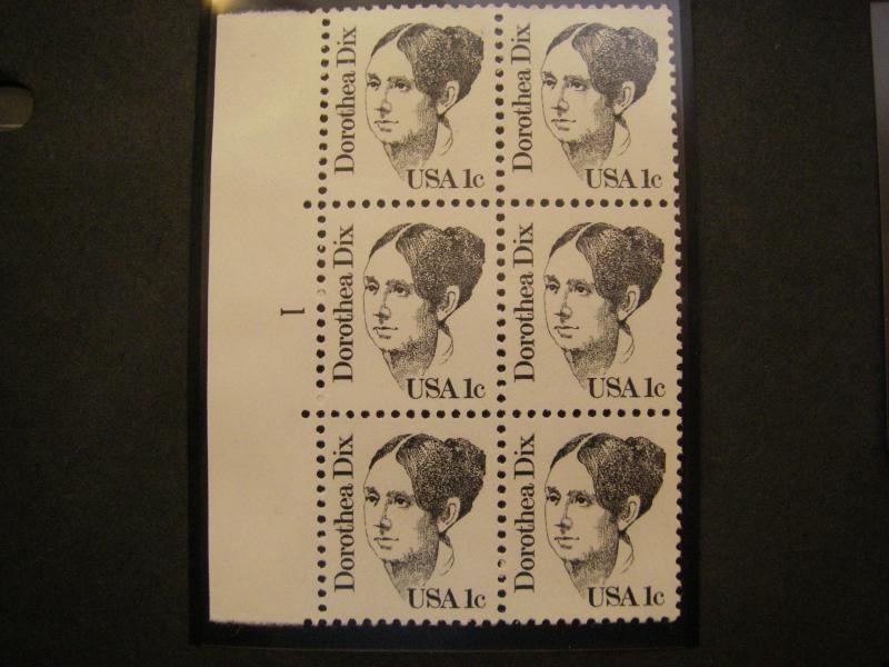 Scott 1844-1869, Great Americans, Complete Plate Blocks of 4 or 6, MNH Beauties