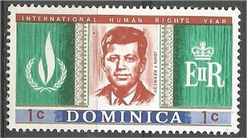 DOMINICA, 1968, MNH 1c, Human Rights Scott 206