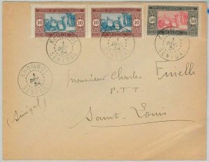 45231 - SENEGAL - POSTAL HISTORY - LETTER with beautiful stamp: KHOMBOL 1934-