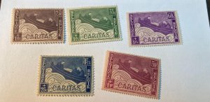 KAPPYSTAMPS  BELGUM #B64-68 1927 SEMI-POSTALS MINT  SC1651
