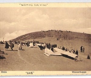 GERMANY Aviation Postcard GLIDER Gersfeld Rhön 1922 Wasserkuppe {ex Slater}PG9