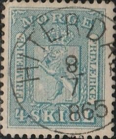 Norway, #8 Used  From 1863