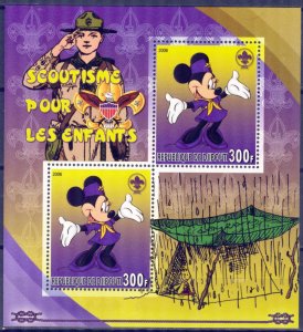 Djibouti 2006 Scouting Scouts Animation W. Disney (II) Sheet MNH