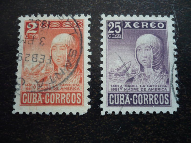 Stamps  - Cuba - Scott# 473,C50 - Used Set of 2 Stamps