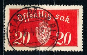 Norway #O14a Single Used