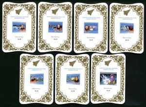 Ly579 2008 Guinea Space Shuttle Atlantis Gold ! Cardboard 7Bl Mnh