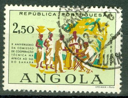 ANGOLA SCOTT 418  2.50a  F/VF USED