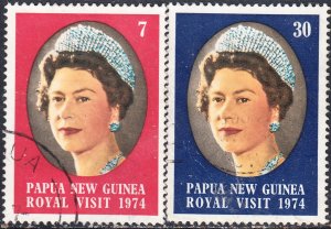 Papua New Guinea  #397-398     Used