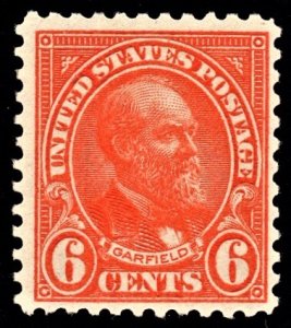 US 558 MNH VF 6 Cent Garfield  CV $ 65.00