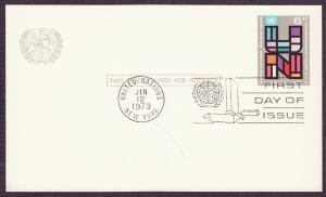 United Nations #UX5 uncacheted FDC
